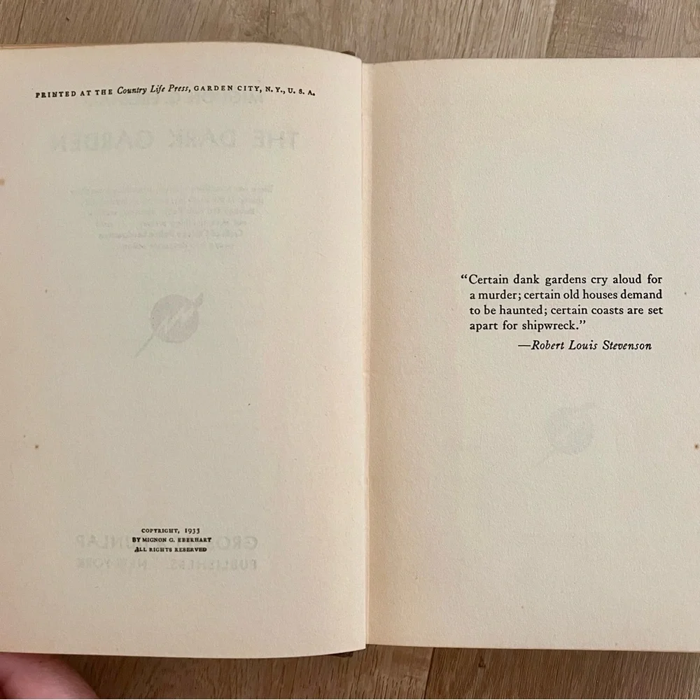 Vintage 1933‎ HC Book 